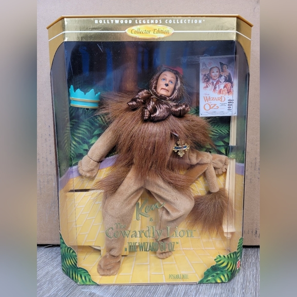 1996 Ken as the Cowardly Lion The Wizard of Oz Barbie #16573 Collectors Edition - Picture 1 of 9